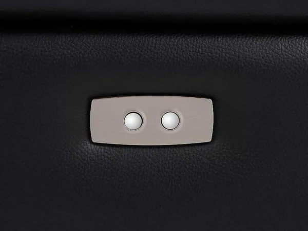 Best Sale Elektrische Relax-Tweezitsbank Van Zwart Leer Mesola Elektrische Relaxbanken