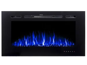 Shop Elektrische Sfeerhaard Calbuco - L101,6 X D14 X H54,4 Cm - Zwart Haard