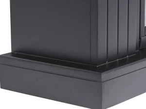 Store Elektrische Sfeerhaard Lopevi - L99 X D25 X H82,5 Cm - Zwart Haard