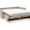 Discount Express-Driezitsslaapbank Van Beige Stof - Bed Met Brede Latten 140 Cm - Matras 14 Cm Arcadia Speciale Modellen Zitbanken & Fauteuils