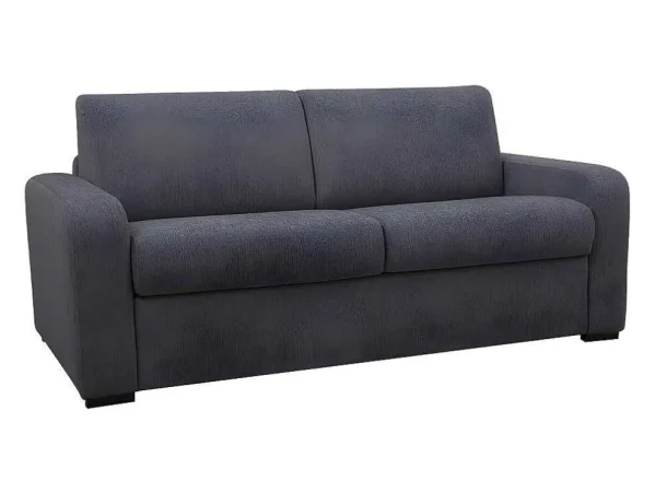 Online Express-Driezitsslaapbank Van Antracietgrijze Stof - Bed Met Brede Latten 140 Cm - Matras 22 Cm - Bevis Speciale Modellen Zitbanken & Fauteuils