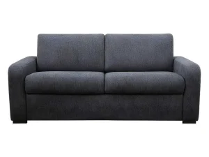 Online Express-Driezitsslaapbank Van Antracietgrijze Stof - Bed Met Brede Latten 140 Cm - Matras 22 Cm - Bevis Speciale Modellen Zitbanken & Fauteuils