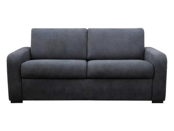 Online Express-Driezitsslaapbank Van Antracietgrijze Stof - Bed Met Brede Latten 140 Cm - Matras 22 Cm - Bevis Speciale Modellen Zitbanken & Fauteuils