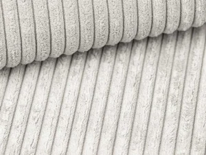 Online Express-Vierzitsslaapbank Van Beige Ribfluweel - Bed Met Brede Latten 160 Cm - Matras 18 Cm - Mondovi Slaapbank Met Matras