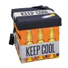 Best Sale Fabo Opbergdozen Koeltas, Kruk, Draagriem, Zwart, Wit, Oranje. Opbergaccessoire