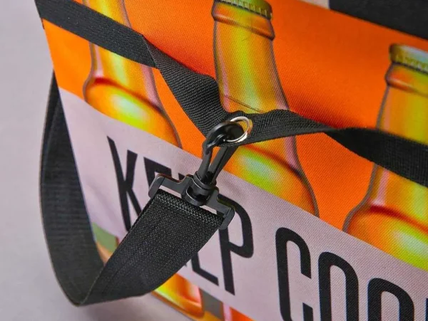 Best Sale Fabo Opbergdozen Koeltas, Kruk, Draagriem, Zwart, Wit, Oranje. Opbergaccessoire