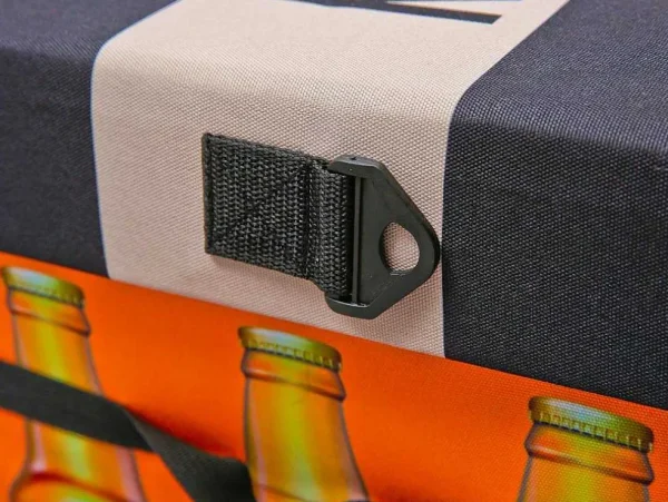 Best Sale Fabo Opbergdozen Koeltas, Kruk, Draagriem, Zwart, Wit, Oranje. Opbergaccessoire
