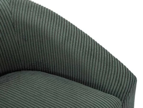 Hot Fauteuil In Groen Ribfluweel Ossana Fauteuil Stof Fluweel / Suedine