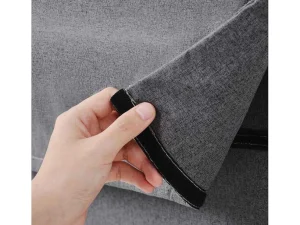 Best Sale Fauteuil Met Kussen En Verstelbare Rugleuning - Om Te Bouwen Tot Fauteuil - Linnen Stof - Grijs Uitklapbare Fauteuil