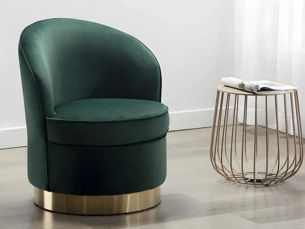 Best Fauteuil Sanela Van Fluweel - Spargroen Fauteuil Stof