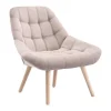 Best Fauteuil Van Beige Fluweel - Luosto Fauteuil Stof Fluweel / Suedine