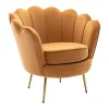Hot Fauteuil Van Fluweel Dandelion - Mosterdgeel - Van Fauteuil Stof Fluweel / Suedine