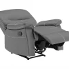 Clearance Fauteuil Van Grijze Kunstleer Canby Fauteuil Kunstleer