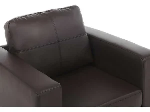 Clearance Fauteuil Van Kunstleer Ackley - Bruin Fauteuil Kunstleer