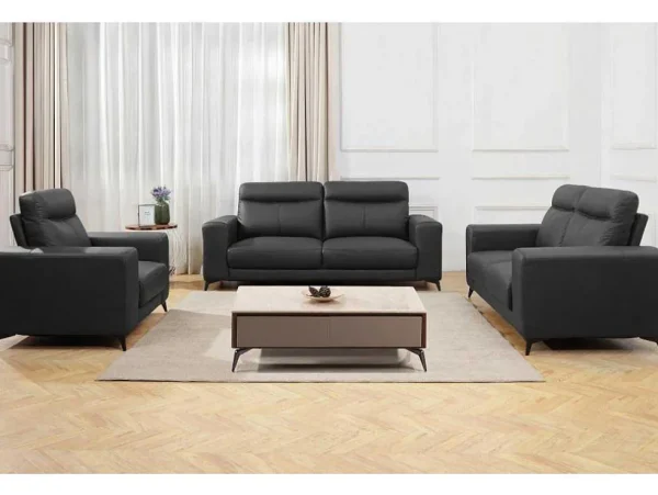 Store Fauteuil Van Leer Montaner - Zwart Fauteuil Leer