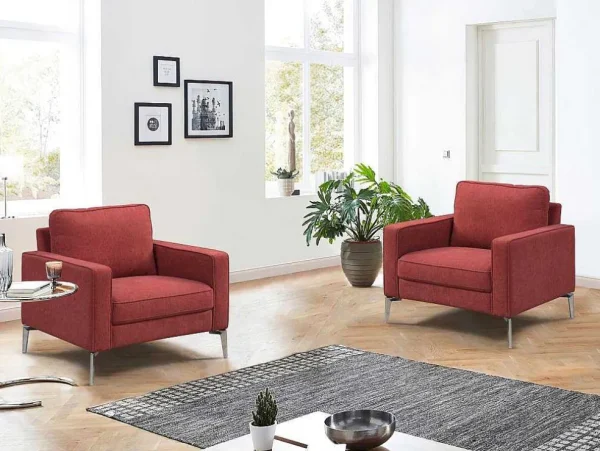 Flash Sale Fauteuil Van Rode Stof Tibori Fauteuil Stof
