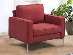 Flash Sale Fauteuil Van Rode Stof Tibori Fauteuil Stof