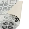 Cheap Gangtapijt Van Vinyl Met Vloertegeleffect Mosai - 66 X 160 Cm - Zwart En Wit Gangtapijt