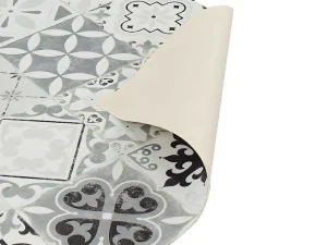 Cheap Gangtapijt Van Vinyl Met Vloertegeleffect Mosai - 66 X 160 Cm - Zwart En Wit Gangtapijt