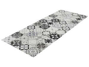 Cheap Gangtapijt Van Vinyl Met Vloertegeleffect Mosai - 66 X 160 Cm - Zwart En Wit Gangtapijt