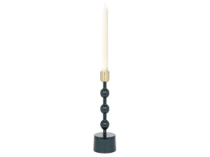 Cheap Geemailleerde Aluminium Kandelaar - H.26,5 Cm - Eend Blauw - Parina Kandelaar En Kaars
