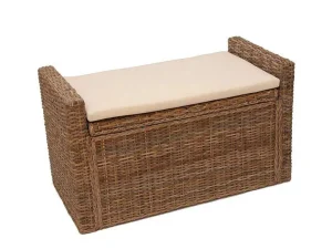 New Genua Rotan Opbergkist, Cubu Grijs Kleine Opberger En Slaapkameraccessoire