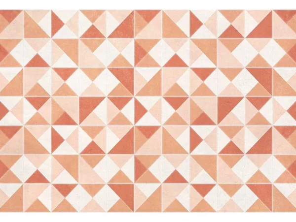 Best Geometrisch Tapijt Van Vinyl - 120 X 180 Cm - Oranje - Myrala Woonkamertapijt