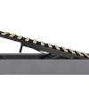 Discount Gestoffeerd Opbergbed - 140X200Cm - Fluwelen Stof - Grijs Fluwelen Bed