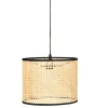 Best Sale Gevlochten Hanglamp Neirobi - Etnische Stijl - Ijzer En Rotan - D30 X H120 Cm - Naturel Hanglamp