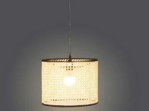 Best Sale Gevlochten Hanglamp Neirobi - Etnische Stijl - Ijzer En Rotan - D30 X H120 Cm - Naturel Hanglamp