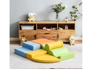 Online 6 Gigantische Bouwstenen Voor Hardlopen En Klimmen, Grote Bouwstenen Voor Kinderen. Trappen En Glijbaan Voor Kinderen - Speelgoed Om Te Klimmen, Glijden En Kruipen. Voor Kleuters En Baby'S, Zachte, Kleurrijke Bouwstenen. Spel Voor Binnen
