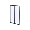 Shop Glazen Binnenraam Bayview Van Alumimium Met Zwarte Poedercoating - 60 X 130 Cm Glazen Binnenraam