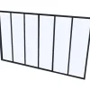 Shop Glazen Binnenraam Bayview Van Aluminium Met Zwarte Poedercoating - 180 X 105 Cm Glazen Binnenraam