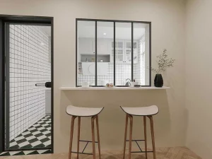 Online Glazen Binnenraam Bayview Van Aluminium Met Zwarte Poedercoating - 120 X 105 Cm Glazen Binnenraam