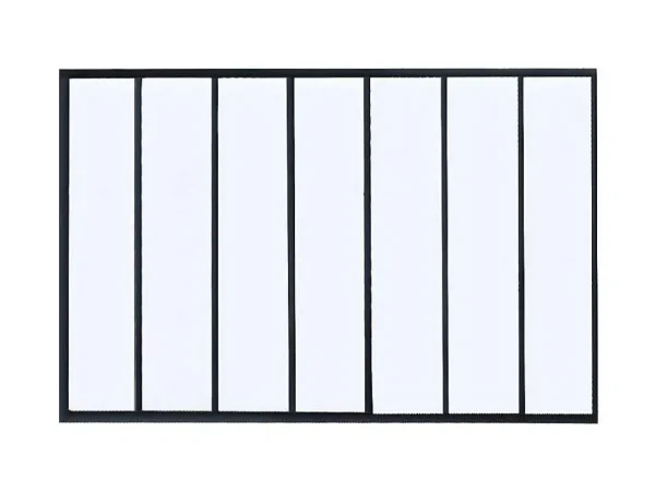 Store Glazen Binnenraam In Aluminium Met Poedercoating - 210 X 105 Cm - Zwart - Bayview Glazen Binnenraam
