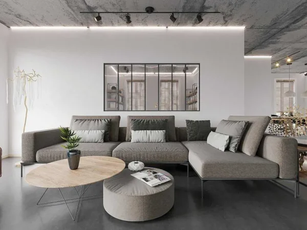 Store Glazen Binnenraam In Aluminium Met Poedercoating - 210 X 105 Cm - Zwart - Bayview Glazen Binnenraam