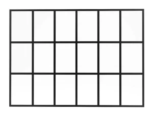 Sale Glazen Binnenraam In Orangeriestijl Van Gepoederlakt Aluminium 180 X 130 Cm Zwart Oransa Glazen Binnenraam