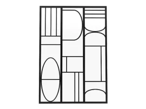 Hot Glazen Binnenraam Van Gepoederlakt Aluminium In Art-Decostijl 90 X 130 Cm Zwart Coubarta Glazen Binnenraam