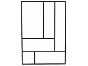 Discount Glazen Designbinnenraam Van Gepoederlakt Aluminium 150 X 105 Cm Zwart Artena Glazen Binnenraam