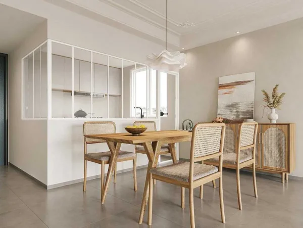 Best Sale Glazen Hoekbinnenraam In Industriele Stijl In Gepoederlakt Aluminium L210 X L120 X H105 Wit Bayview Glazen Binnenraam
