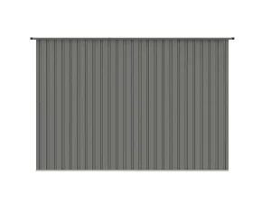 Cheap Grijs Metalen Tuinhuisje Van Gegalvaniseerd Staal 4,29 M - Folco Tuinhuis