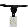 Online Groot Beeld Soledad Ii Van Hars - L.73 X H.57 Cm - Zwart Standbeeld