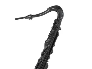 Online Groot Saxofoonstandbeeld Van Hars L29 X B16 X H62 Cm Zwart Musania Standbeeld