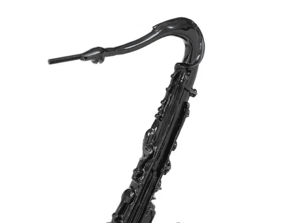Online Groot Saxofoonstandbeeld Van Hars L29 X B16 X H62 Cm Zwart Musania Standbeeld