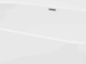 Clearance Halfvrijstaand Bad - 175 Liter - 130 X 71,5 X 58 Cm - Wit - Acryl - Divina Halfvrijstaand Bad
