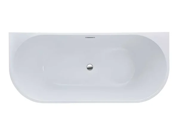 Cheap Halfvrijstaand Bad Divina -200L - 150X75X58Cm - Wit Halfvrijstaand Bad