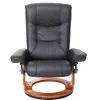 Outlet Halifax Fauteuil, Zwart, Honingkleurig Fauteuil Leer