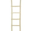 Best Sale Handdoekenrek Ladder Van Massief Teakhout - Naturelkleur - Fodna Accessoires & Spiegels