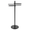 Clearance Handdoekhouder Van Zwart Metaal - 2 Stangen - Benosi Accessoires & Spiegels