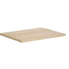 Fashion Hangend Badkamermeubel Met Opzet Wastafel Van Steen - Eiken Fineer - 60 Cm - Mesliva Badkamermeubel Met Enkele Wastafel